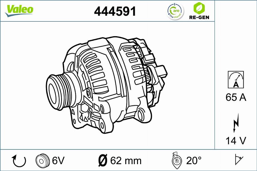 Valeo 444591 - Alternatore www.autoricambit.com