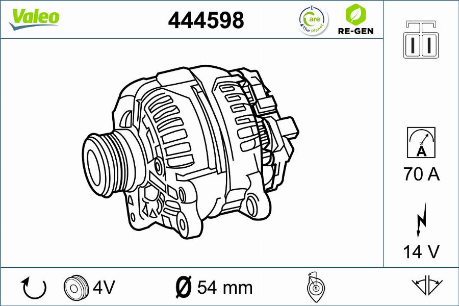 Valeo 444598 - Alternatore www.autoricambit.com