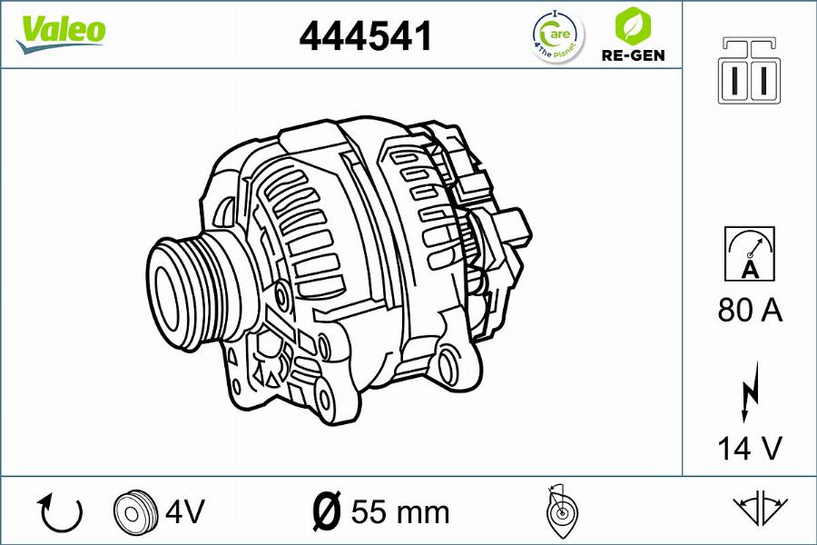 Valeo 444541 - Alternatore www.autoricambit.com