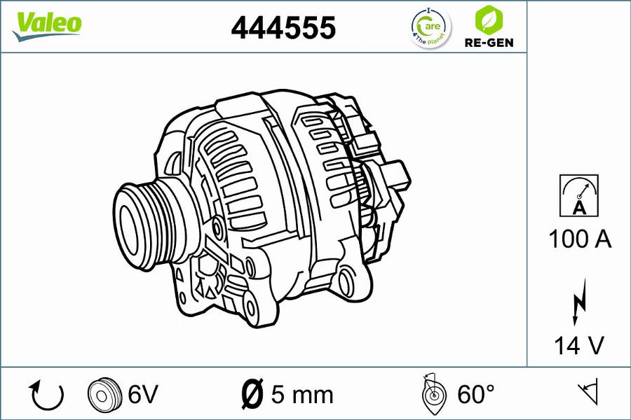 Valeo 444555 - Alternatore www.autoricambit.com