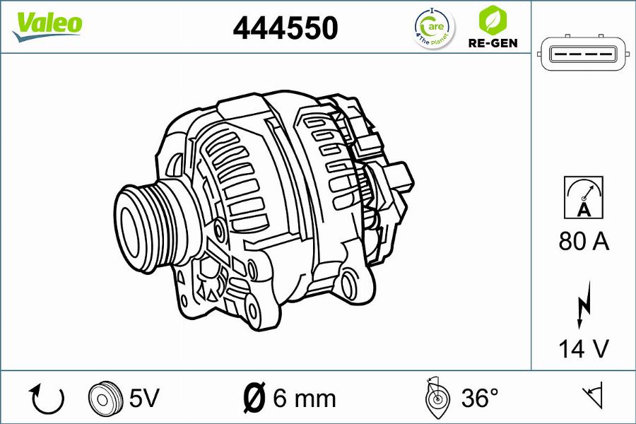 Valeo 444550 - Alternatore www.autoricambit.com