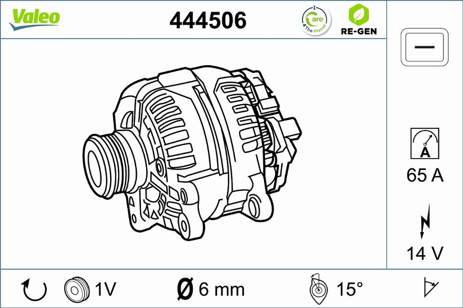 Valeo 444506 - Alternatore www.autoricambit.com