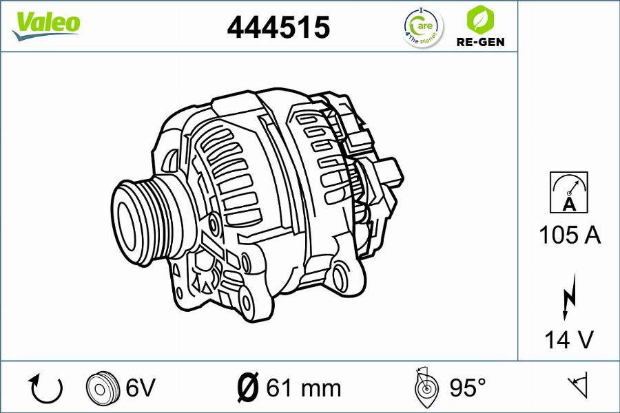 Valeo 444515 - Alternatore www.autoricambit.com