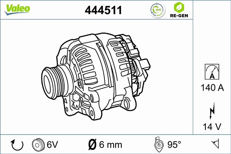 Valeo 444511 - Alternatore www.autoricambit.com