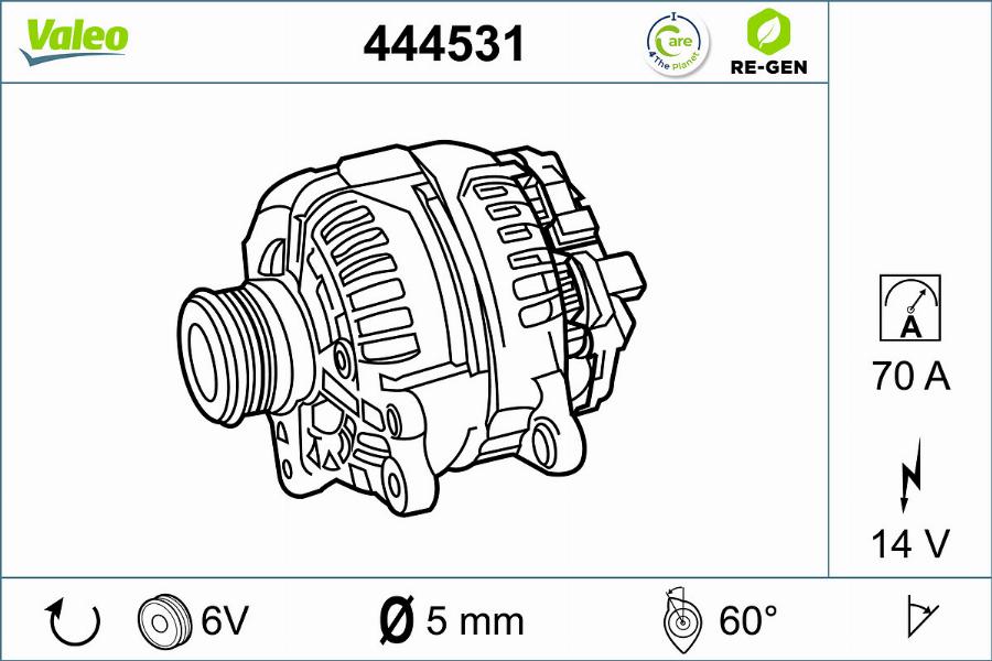 Valeo 444531 - Alternatore www.autoricambit.com