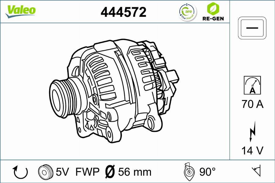 Valeo 444572 - Alternatore www.autoricambit.com