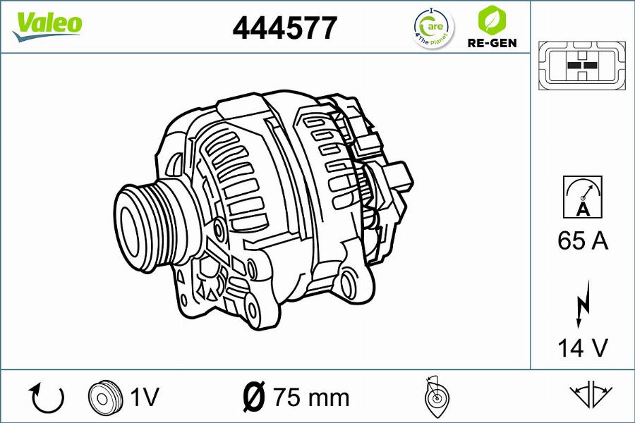 Valeo 444577 - Alternatore www.autoricambit.com