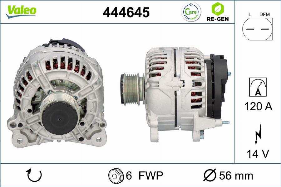 Valeo 444645 - Alternatore www.autoricambit.com