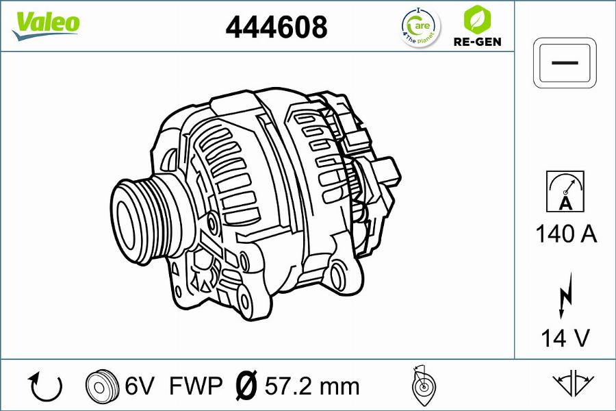 Valeo 444608 - Alternatore www.autoricambit.com