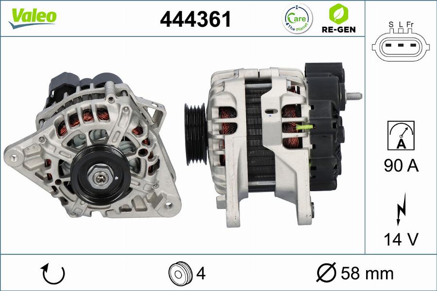 Valeo 444361 - Alternatore www.autoricambit.com