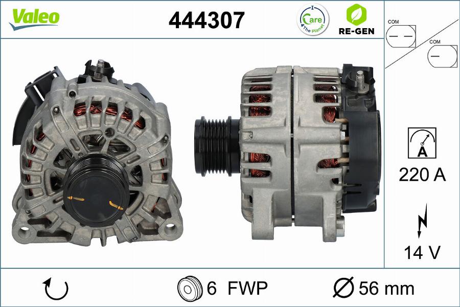 Valeo 444307 - Alternatore www.autoricambit.com