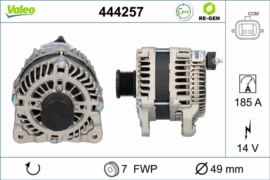 Valeo 444257 - Alternatore www.autoricambit.com