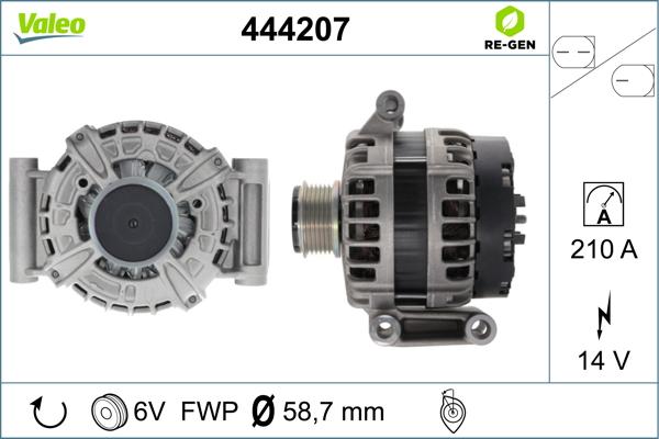 Valeo 444207 - Alternatore www.autoricambit.com