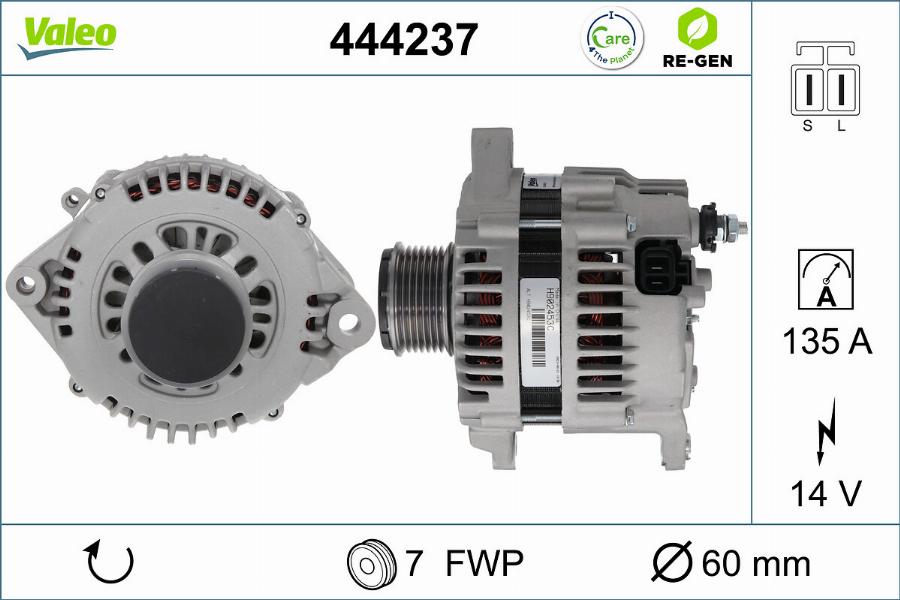 Valeo 444237 - Alternatore www.autoricambit.com