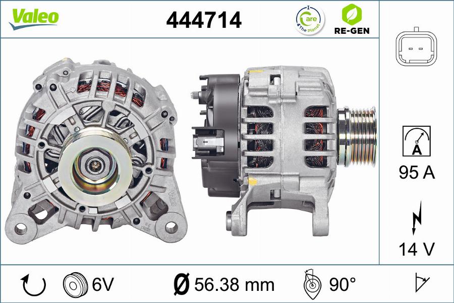 Valeo 444714 - Alternatore www.autoricambit.com