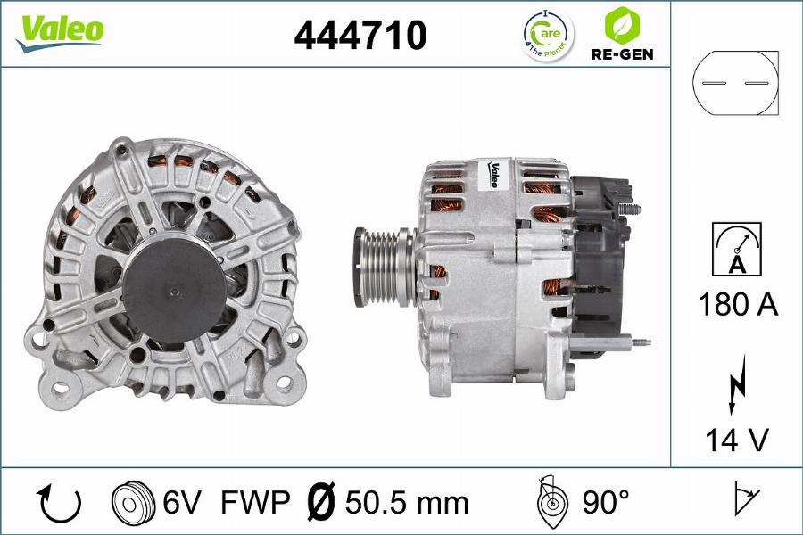 Valeo 444710 - Alternatore www.autoricambit.com