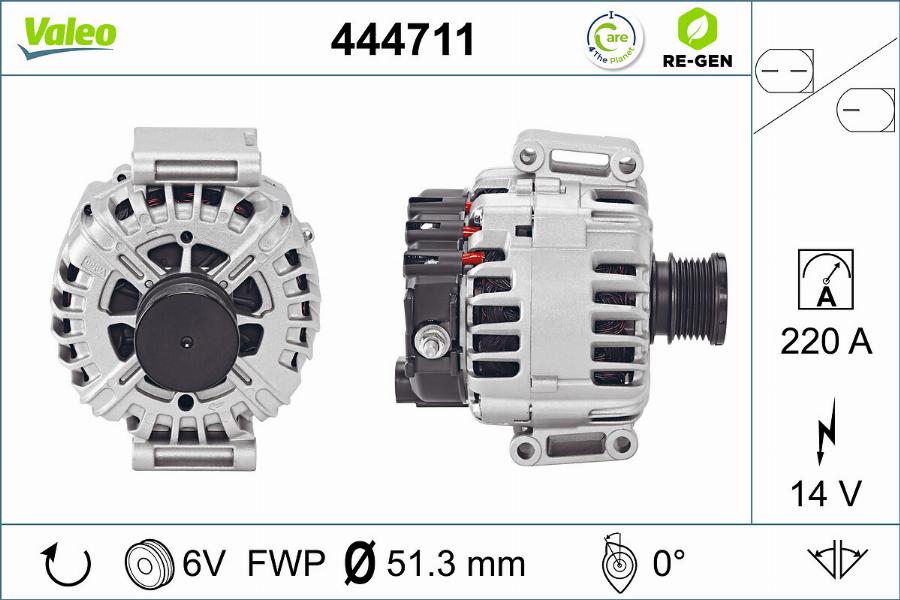 Valeo 444711 - Alternatore www.autoricambit.com