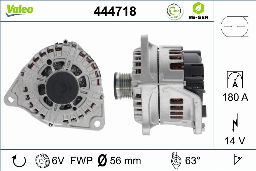 Valeo 444718 - Alternatore www.autoricambit.com