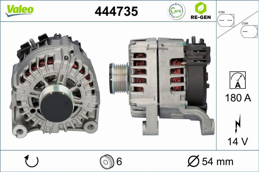 Valeo 444735 - Alternatore www.autoricambit.com