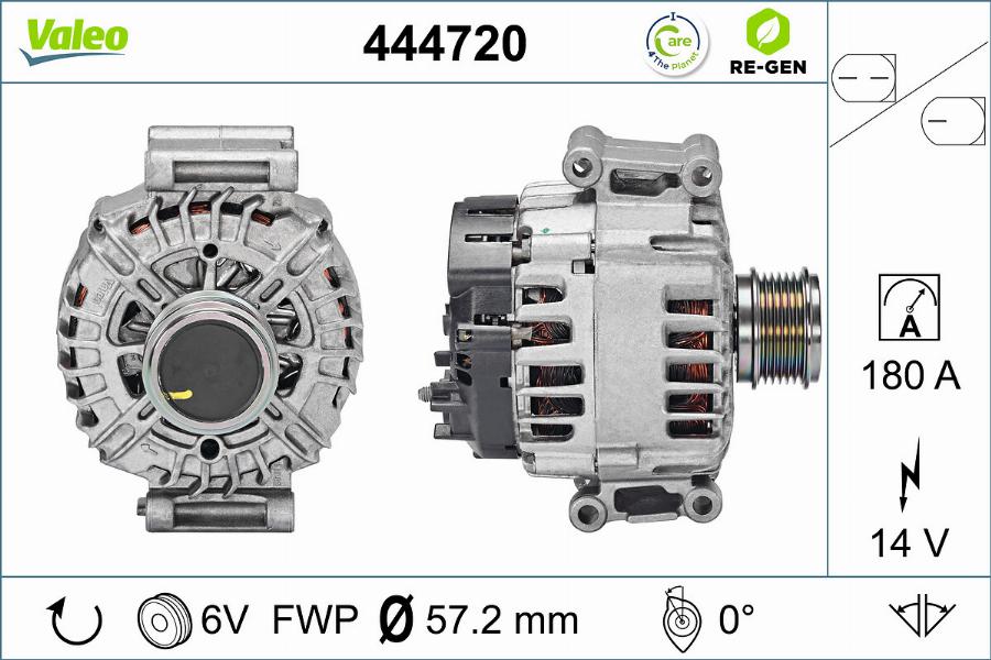 Valeo 444720 - Alternatore www.autoricambit.com