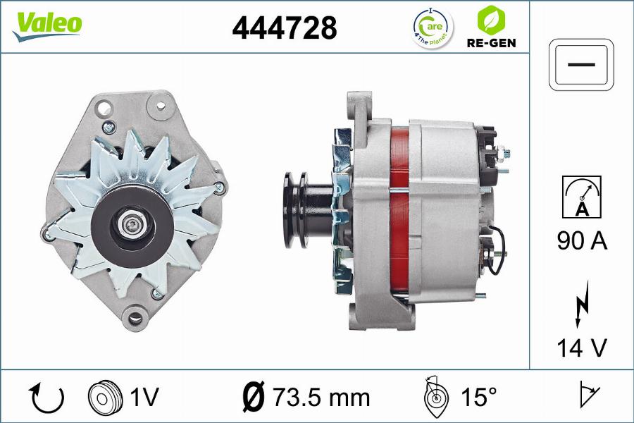 Valeo 444728 - Alternatore www.autoricambit.com