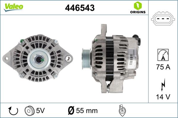 Valeo 446543 - Alternatore www.autoricambit.com