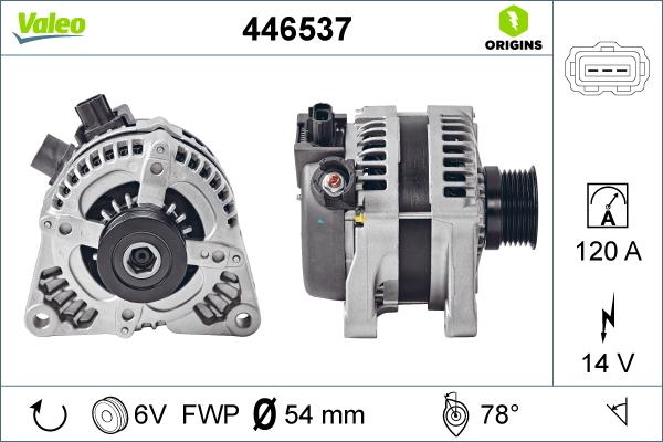 Valeo 446537 - Alternatore www.autoricambit.com