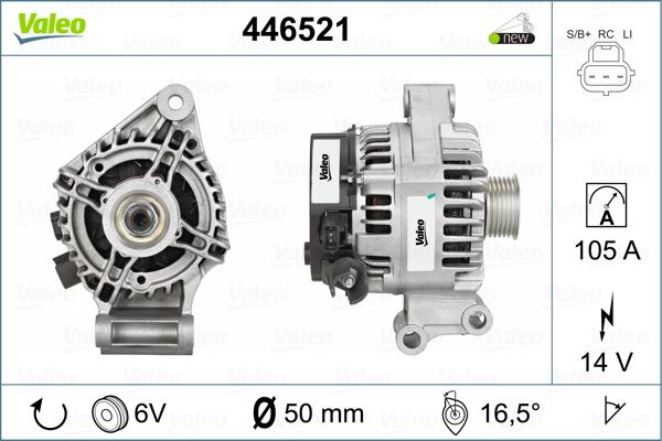 Valeo 446521 - Alternatore www.autoricambit.com