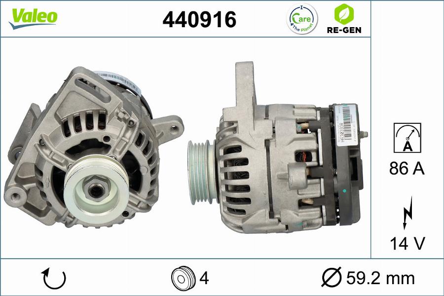 Valeo 440916 - Alternatore www.autoricambit.com