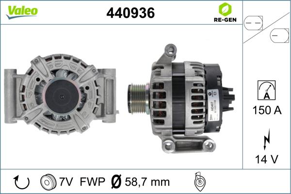 Valeo 440936 - Alternatore www.autoricambit.com