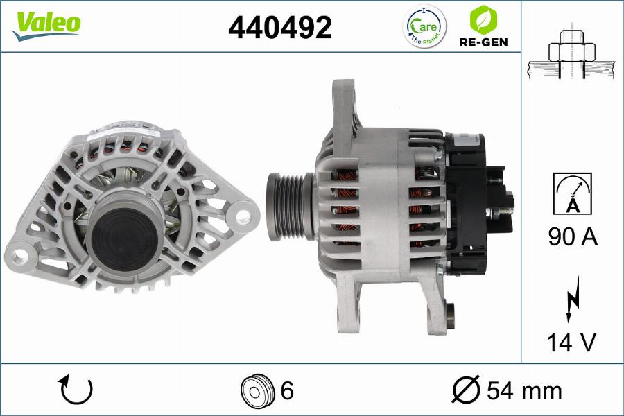 Valeo 440492 - Alternatore www.autoricambit.com