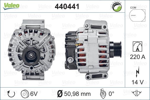 Valeo 440441 - Alternatore www.autoricambit.com