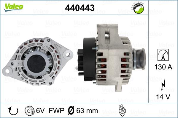 Valeo 440443 - Alternatore www.autoricambit.com