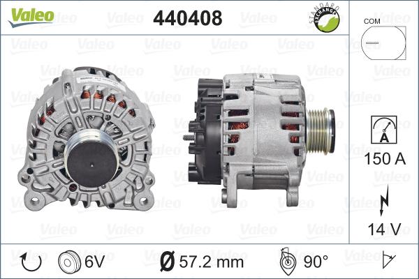 Valeo 440408 - Alternatore www.autoricambit.com