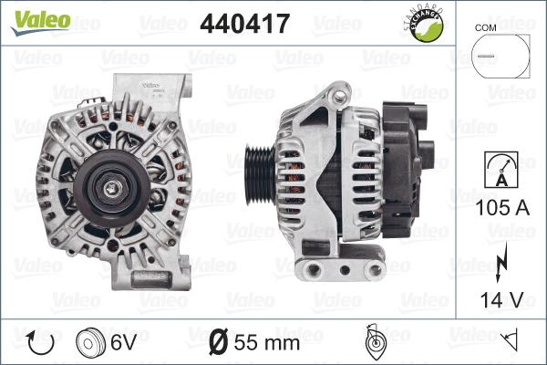 Valeo 440417 - Alternatore www.autoricambit.com