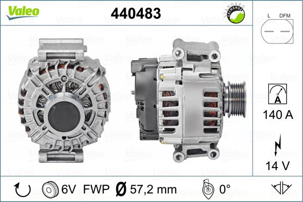 Valeo 440483 - Alternatore www.autoricambit.com