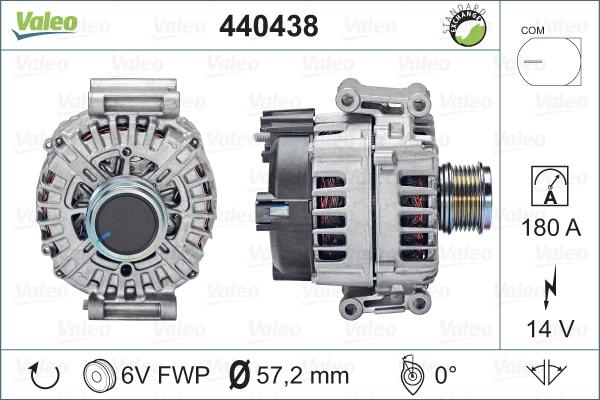 Valeo 440438 - Alternatore www.autoricambit.com