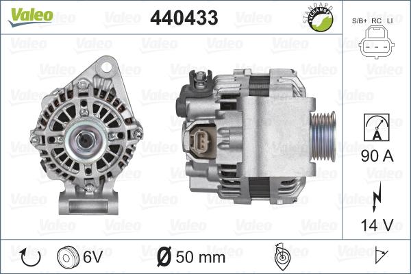 Valeo 440433 - Alternatore www.autoricambit.com