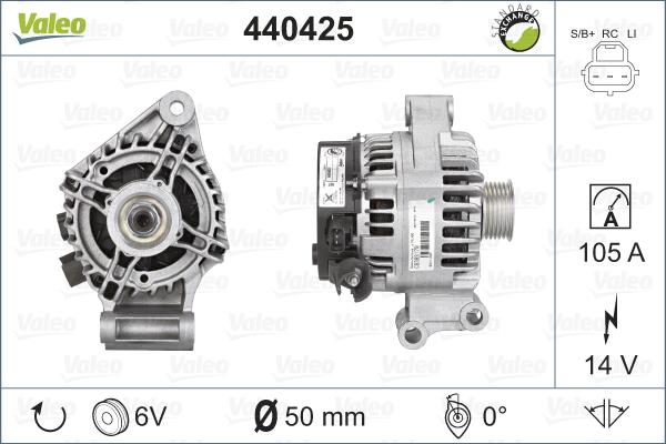 Valeo 440425 - Alternatore www.autoricambit.com