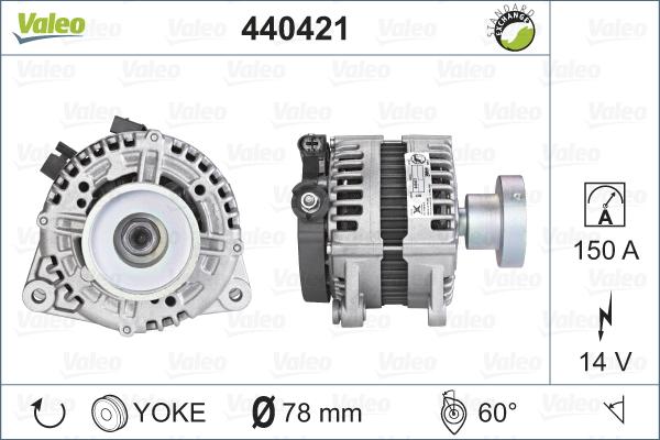 Valeo 440421 - Alternatore www.autoricambit.com