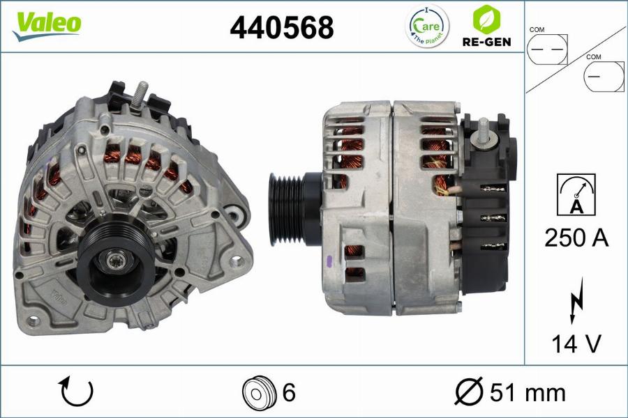 Valeo 440568 - Alternatore www.autoricambit.com