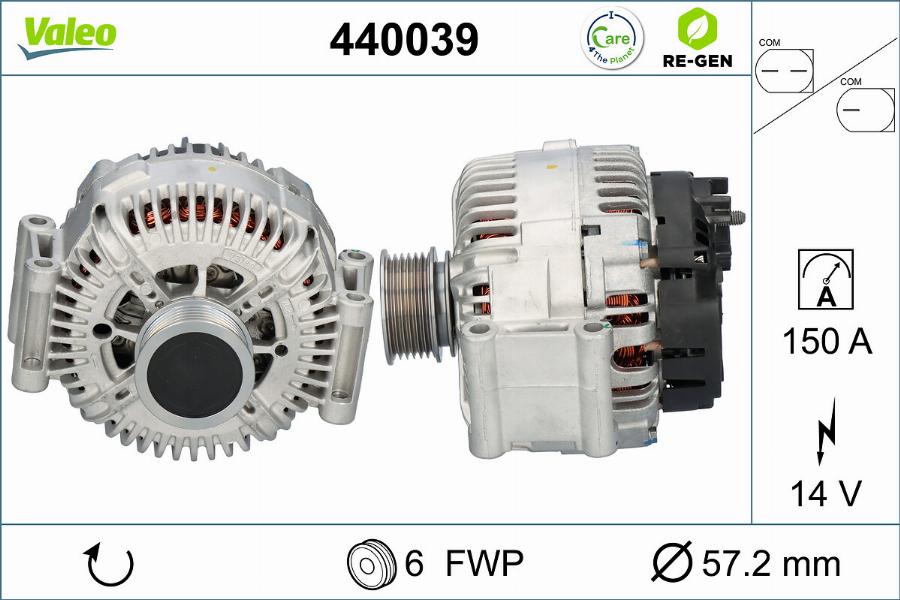 Valeo 440039 - Alternatore www.autoricambit.com