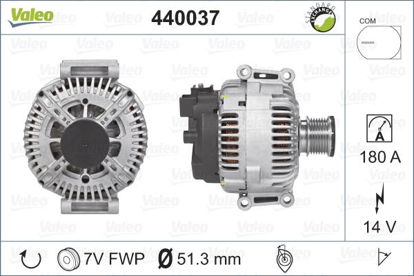 Valeo 440037 - Alternatore www.autoricambit.com