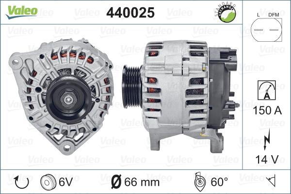 Valeo 440025 - Alternatore www.autoricambit.com