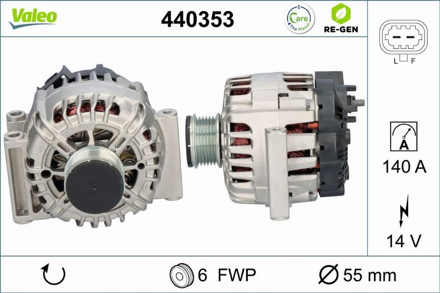 Valeo 440353 - Alternatore www.autoricambit.com