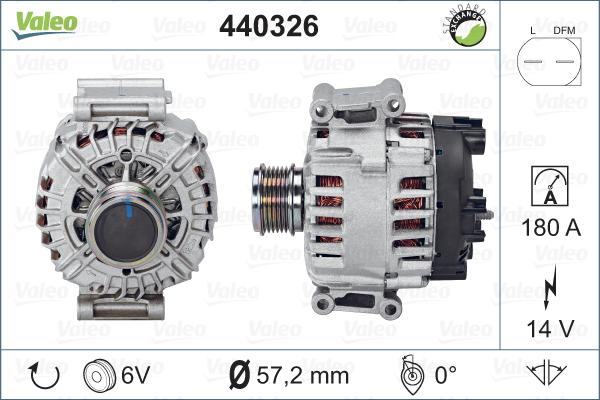 Valeo 440326 - Alternatore www.autoricambit.com