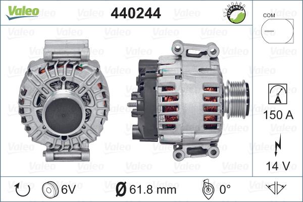 Valeo 440244 - Alternatore www.autoricambit.com