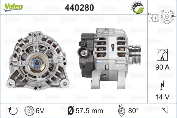 Valeo 440280 - Alternatore www.autoricambit.com