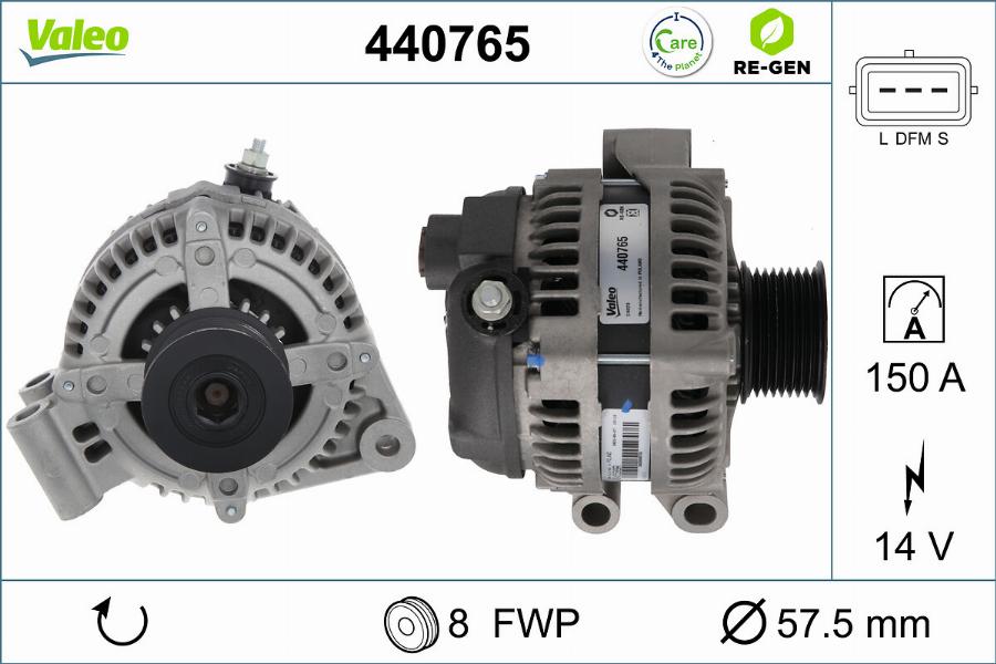 Valeo 440765 - Alternatore www.autoricambit.com