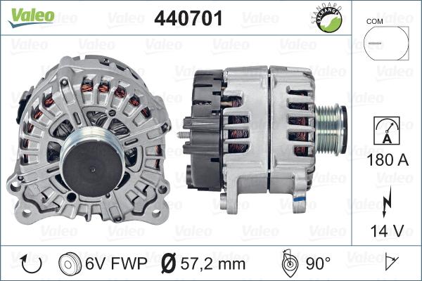 Valeo 440701 - Alternatore www.autoricambit.com